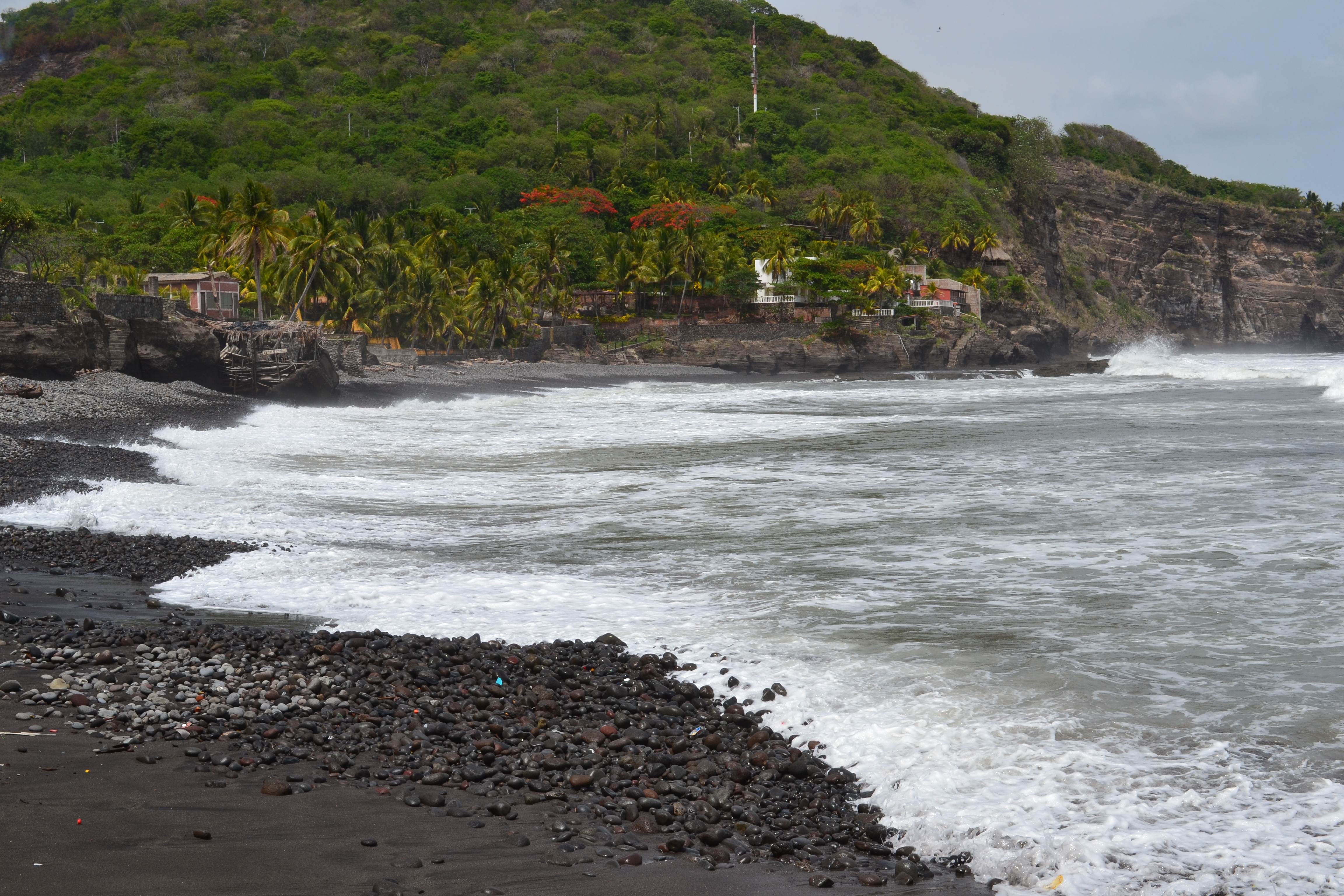 Surfing El Salvador - Waves Too Big For Us!